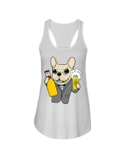 Funny Cute Dog With Beer Ladies Flowy Tank tile