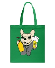 Funny Cute Dog With Beer Tote Bag tile