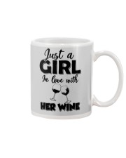 just a girl in love with her wine Mug tile
