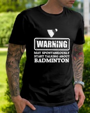 Talking About Badminton Classic T-Shirt lifestyle-mens-crewneck-front-7