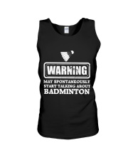 Talking About Badminton Unisex Tank thumbnail