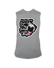 Drink Coffee Pet Bulldog Sleeveless Tee tile