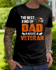 The Best Kind Of Dad Raises A Veteran Classic T-Shirt lifestyle-mens-crewneck-front-7