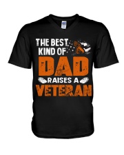 The Best Kind Of Dad Raises A Veteran V-Neck T-Shirt tile