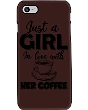 just a girl in love with her cofffee Phone Case tile