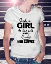 just a girl in love with her cofffee Ladies T-Shirt lifestyle-women-crewneck-front-7