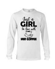 just a girl in love with her cofffee Long Sleeve Tee tile