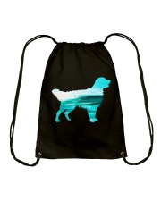 Golden Retriever Beach Drawstring Bag tile