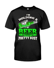 I'm Holding A Beer Premium Fit Mens Tee tile