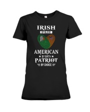 Irish By Blood - American By Birth Premium Fit Ladies Tee tile