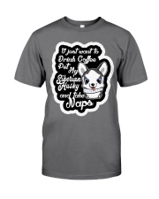Drink Coffee Pet Husky Premium Fit Mens Tee tile