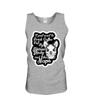 Drink Coffee Pet Husky Unisex Tank tile