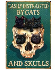 Easily Distracted By Cats And Skulls 11x17 Poster front