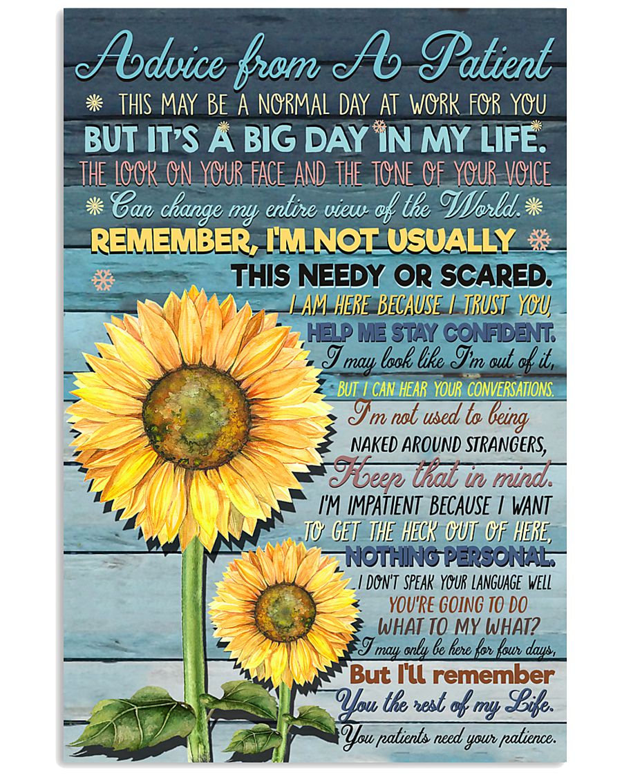 Advice from A Patient 11x17 Poster