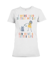 crazy cat lady Premium Fit Ladies Tee thumbnail