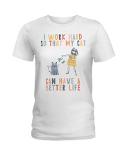 crazy cat lady Ladies T-Shirt thumbnail