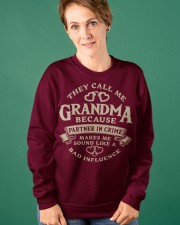 They call me Grandma because partner in crime Crewneck Sweatshirt apparel-crewneck-sweatshirt-lifestyle-front-41