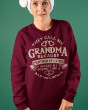 They call me Grandma because partner in crime Crewneck Sweatshirt apparel-crewneck-sweatshirt-lifestyle-front-42