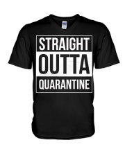 Straight Outta Quarantine V-Neck T-Shirt tile