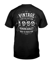 Vintage Limited Edition 1960 genuine quality aged Classic T-Shirt back