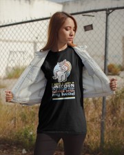 I wish I was a Unicorn so I could stab Idiots Classic T-Shirt apparel-classic-tshirt-lifestyle-07