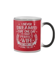 One day I'd marry a perfect wife Color Changing Mug tile