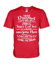 I never dreamed I'd end up being a super cool son V-Neck T-Shirt tile