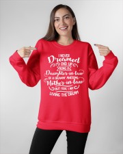 I never dreamed I'd end up being a Daughter-in-law Crewneck Sweatshirt apparel-crewneck-sweatshirt-lifestyle-front-11