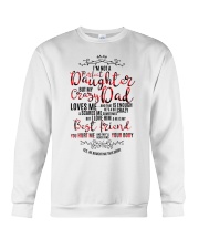 Perfect Daughter crazy Dad gift for daughter Crewneck Sweatshirt tile