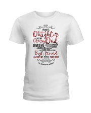 Perfect Daughter crazy Dad gift for daughter Ladies T-Shirt tile