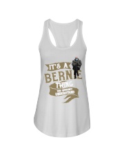It's a Bernie thing Bernie sitting chair Ladies Flowy Tank tile