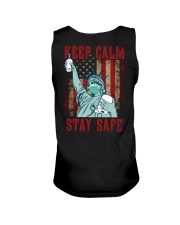 Keep Calm Stay Safe Unisex Tank tile