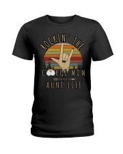 Corgi Mom and Aunt life Ladies T-Shirt tile