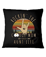 Corgi Mom and Aunt life Square Pillowcase tile