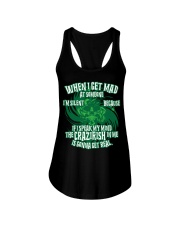 if I speak my mind the Irish in me is gonna Ladies Flowy Tank tile