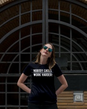 Nobody cares work hard Ladies T-Shirt lifestyle-women-crewneck-front-1