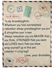 TO MY GRANDDAUGHTER Large Fleece Blanket - 60" x 80" front