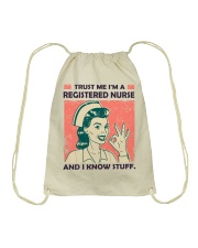 Trust me I am a Registered Nurse Drawstring Bag tile