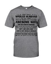 To My Husband Shirt February Classic T-Shirt front