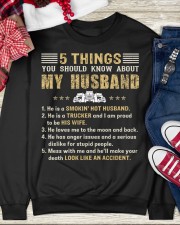 5 Things You Should Know About My Husband Crewneck Sweatshirt custom-crewneck-sweatshirt-lifestyle-front-140