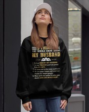 5 Things You Should Know About My Husband Crewneck Sweatshirt lifestyle-unisex-sweatshirt-front-1