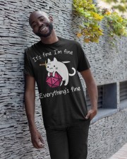 Everything is fine Cat Classic T-Shirt apparel-classic-tshirt-lifestyle-front-33