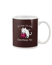 Everything is fine Cat Mug tile