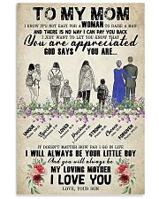 Perfect Gift For Mom - Poster For Mom 11x17 Poster front