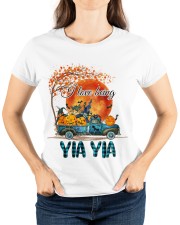 I LOVE BEING - PERFECT GIFT FOR YIA YIA Ladies T-Shirt custom-t-shirts-ladies-lifestyle-front-92