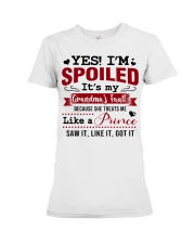 im spoiled it granma fault Premium Fit Ladies Tee tile