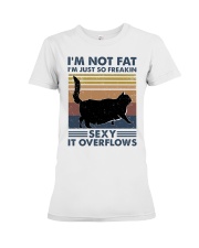 I'm not fat cat Premium Fit Ladies Tee tile
