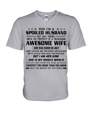 To My Husband Shirt July V-Neck T-Shirt tile
