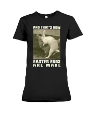 Easter Eggs Made Premium Fit Ladies Tee tile
