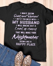 My Husband is Happy Place Ladies T-Shirt apparel-ladies-t-shirt-lifestyle-front-59